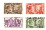WWII Italian Postage Stamps Hitler Mussolini