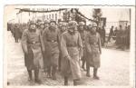 WWII German Soldiers Marching Picture Postcard