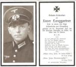 WWII German Death Card Infantry 1941