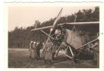 WWI Photo German Soldiers Inspecting Aircraft