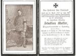 WWI German POW Remembrance Death Card 1917