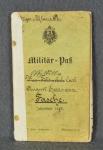 Imperial German Military Pass Book 1879