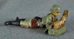 German Toy Soldier Machine Gun Crew Loader