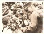 WWII Press Photo Hitler with Children