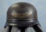 WWII Beaded M40 Luftschutz German Helmet