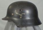German M40 Luftwaffe Single Decal Helmet