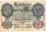 German 20 Mark Reichsbanknote 1914