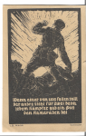 WWII German Patriotic Feldpost Postcard