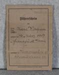 WWII German Drivers License Document