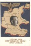 German Austrian Anschluss Postcard 1938