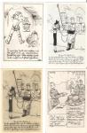 WWII German 4 Picture Postcards Humor Themed