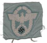 WWII German Bevo Police Sleeve Eagle
