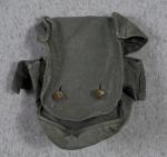 WWII Spare Gas Mask Filter Canvas Carrying Pouch