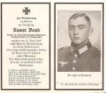 WWII German Death Card Jager Ukraine KIA