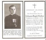WWII German Death Card Decorated Priest Chaplain
