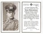 WWII German Death Card Infantryman Minsk