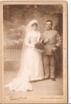 WWI Austrian Soldier Cabinet Wedding Photo Picture