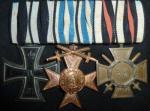 WWI Bavarian Parade Medal Bar 3 Place