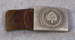 WWII RAD Belt Buckle w/ Leather Tab R.S.&S.