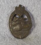 German Panzer Assault Badge Bronze Adolf Scholz