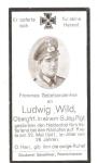 WWII German Death Card Ludwig Wild Crete 1941