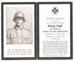 WWII German Death Card Leningrad 1941