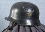 WWII German M34 Fire Police Double Decal Helmet