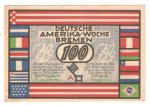 German Bremen 100 Pfennig Notgeld Note