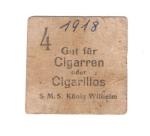 Kriegsmarine Tobacco Ration Card SMS Konig Wilhelm