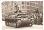 German Press Photo Panzer Czech Parade