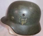 German Heer Double Decal Army Helmet