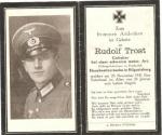 WWII German Death Card Motor Artillery