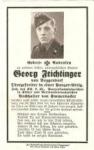 WWII German Death Card Panzer Russia