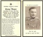 German Death Card Decorated Infantry Man