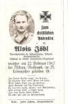 WWII German Death Card Infantry Russia