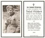 WWII German Death Card France