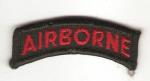 Patch Tab Red Airborne