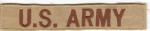 Desert Tan US Army Tapes Patches