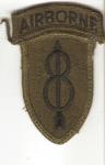 Patch 8th Infantry Division Airborne Subdued 