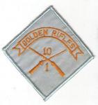 Patch 1st Battalion 10th Infantry Golden Rifles