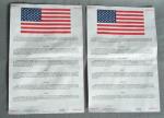 US Blood Chit Latin America Lot of 2 Sequential 