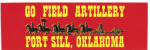 Fort Sill Field Artillery Bumper Sticker