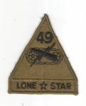 Patch 49th Armored Division Lone Star Subdued