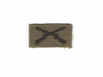 Collar Insignia Subdued Infantry Officer Patch