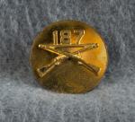 US Army Enlisted 187th Infantry Collar Disk