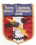 Patch Tropic Lightning Sport Parachute Club Hawaii