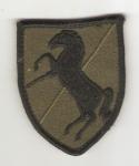 Army Patch 11th ARC Cavalry Subdued Velcro