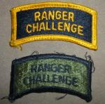 Two Ranger Challenge Patch Tabs