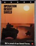 Operation Desert Shield Hummers on Patrol Poster
