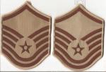 Air Force USAF Master Sergeant Rank Pair Desert